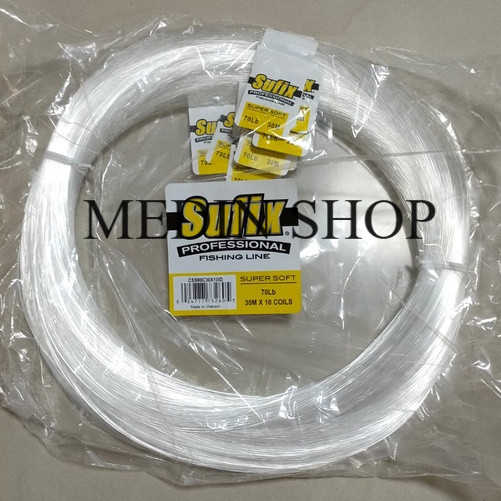 SENAR SUFIX / NYLON / NILON SUPER SOFT WHITE PUTIH / BLUE BIRU SIZE NO. 6LB, 8, 10, 12, 15, 20, 25, 