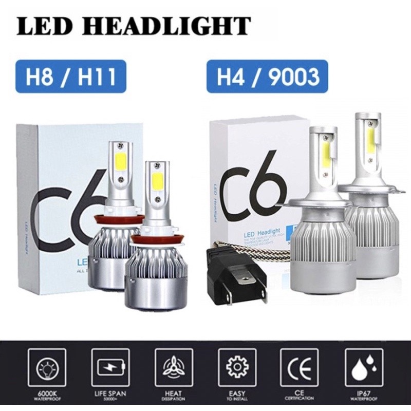 LAMPU LED MOBIL HEADLIGHT LAMPU UTAMA MOBIL C6 H4 C6 H11 36watt| LAMPU MOBIL FOGLAMP H11 | LAMPU UTA