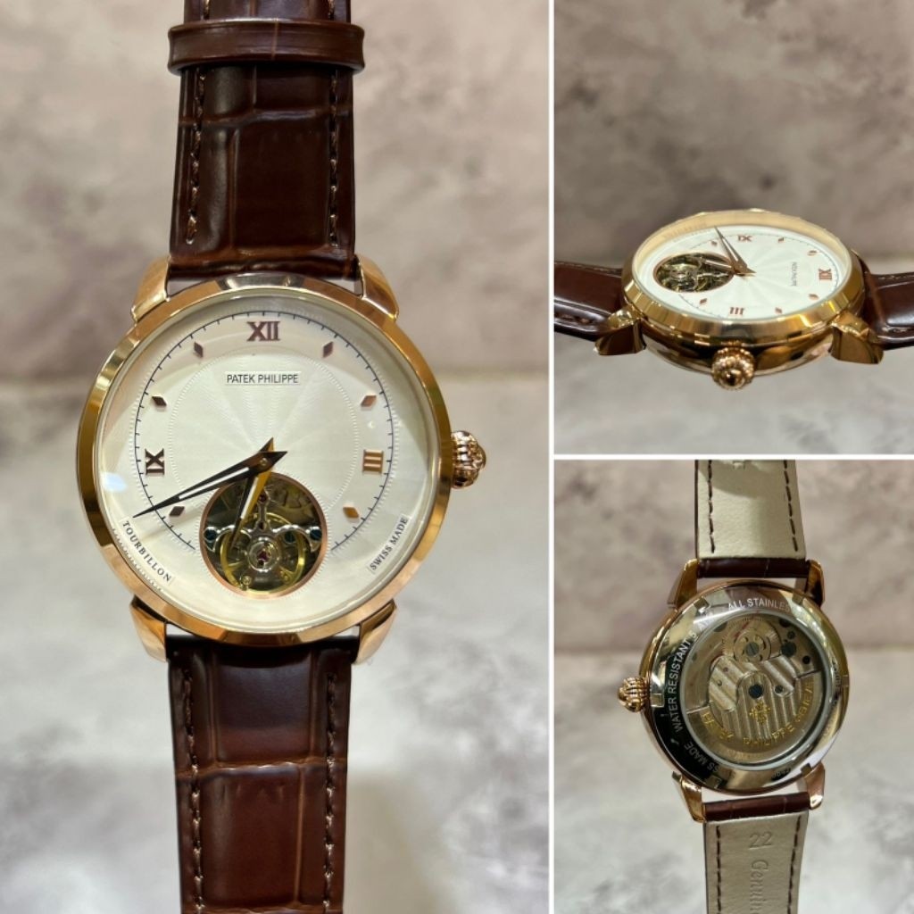 JAM TANGAN PRIA PP COMPLICATION TOURBILLON AUTOMATIC STAR COLLECTION