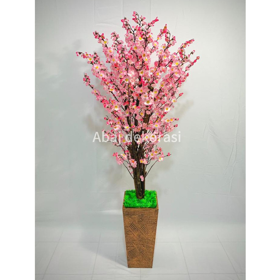 sakura artificial 150cm- Bunga Sakura Plastik - Bunga Hiasan Dekorasi Rumah - Bunga Pojok - Bunga Sa