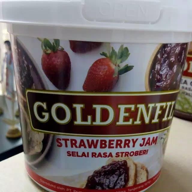 goldenfil strawberry selai 1 kg