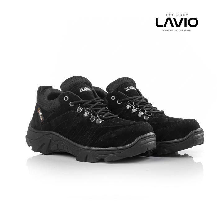 Sepatu Safety Boots Pria Wanita Ujung Besi Cladico Skyway Proyek Kerja - Hitam, 39