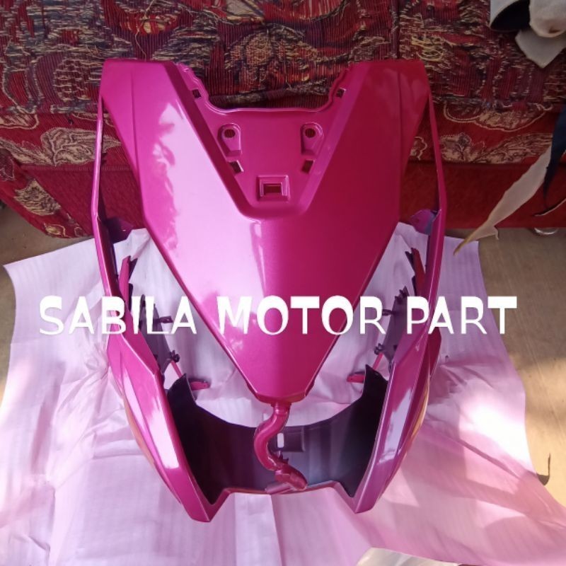 Tameng Cover Depan Honda Beat New Esp 2016 2019 Beat Eco Beat Street Warna Magenta