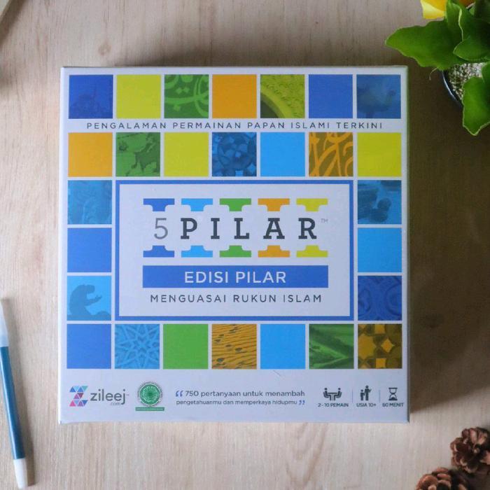Toys Mainan Edukatif Anak Muslim | Boardgame 5 Pilar | Edisi Junior - Rukun Islam - Kotak Permainan 