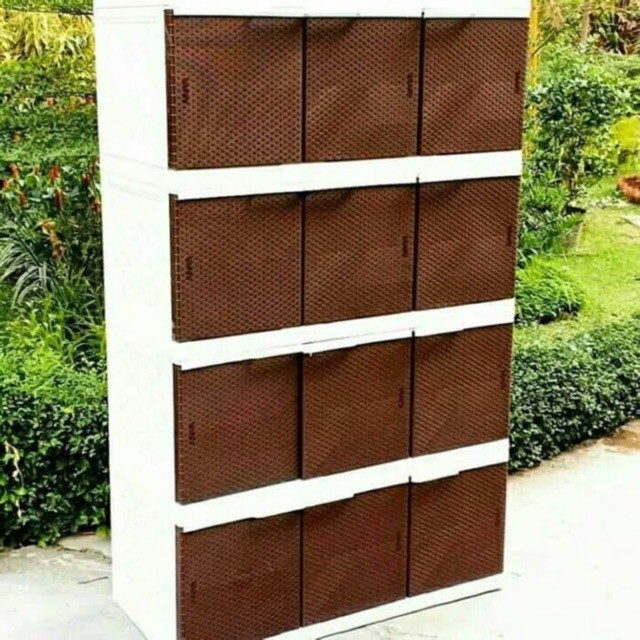 Lemari  plastik akako 3 pintu susun 4/ lemari plastik 12 pintu | DA5