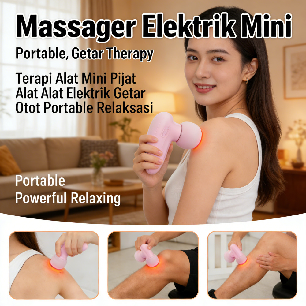 Terapi Alat Mini Elektrik Alat Pijat Getar Pijat Otot Relaksasi