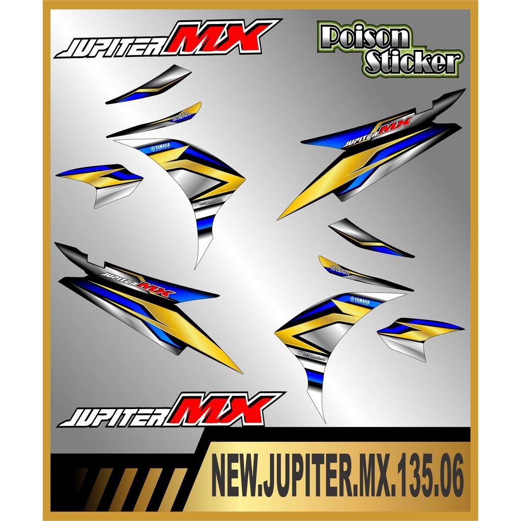 STRIPING STICKER JUPITER MX 135 NEW STIKER JUPITER MX 135 NEW STICKER LIS LIST YAMAHA JUPITER MX 135