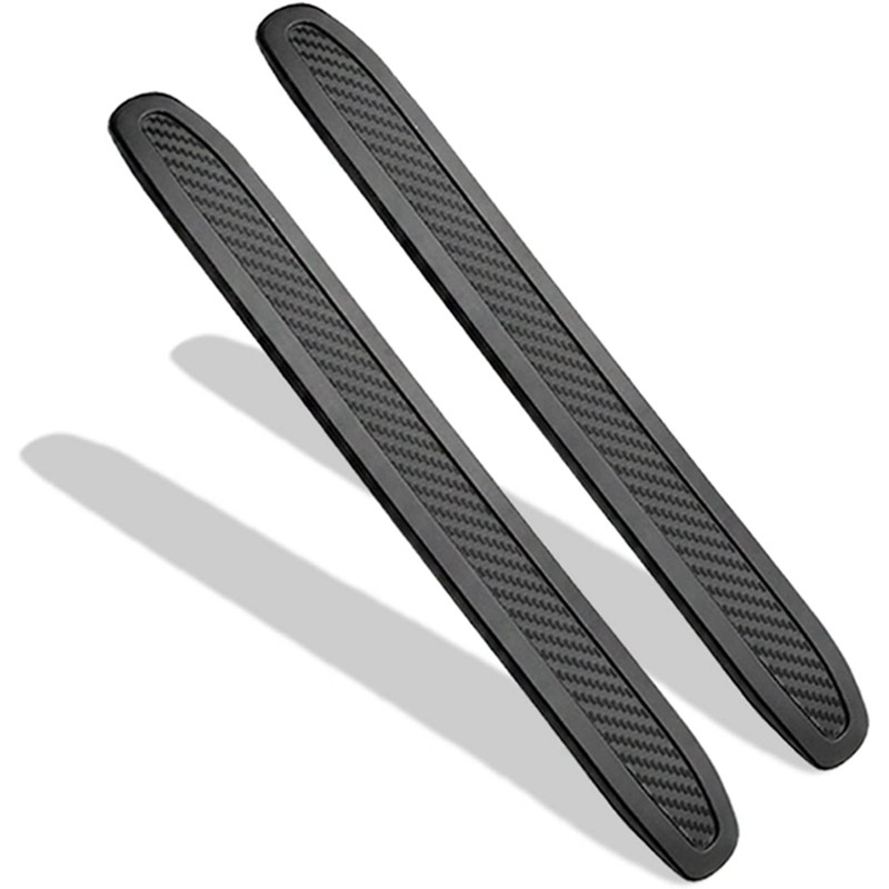 Car Bumper Protector Rubber Strips, Carbon Fibre Front And Rear Side Bumper Guard Cover For SUV MPV 