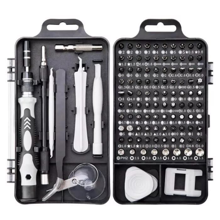 Obeng 115 in 1 Hp full set Obeng Service Komputer Laptop Hp Service Obeng 115 in 1