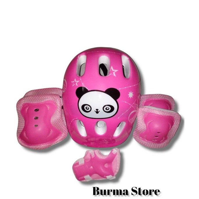 Lush Lab Store Paket Helm & Deker Sepatu Roda Power Superb Inline Skate