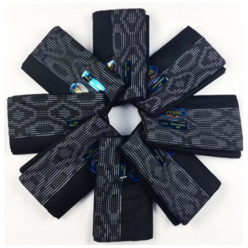 SARUNG SAPPHIRE POLOS HITAM | SARUNG SAFIR |SARUNG SAPIR POLOS | SARUNG HITAM TUMPAL