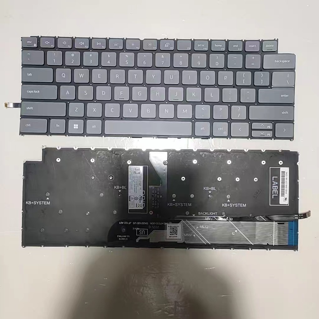 Original New US Language For Dell piron 5310  Grey Backlight Laptop Keyboard SN2010B1Z PK1374K1B00 D