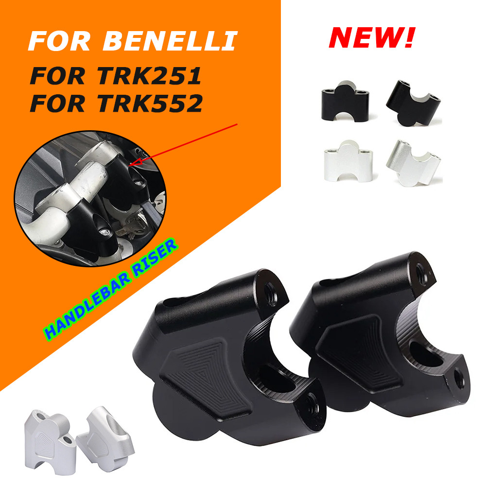 For Benelli TRK251 TRK552 TRK 251 TRK 552 Motorcycle Handlebar Heightening Riser Bar Clamp Mount Ris