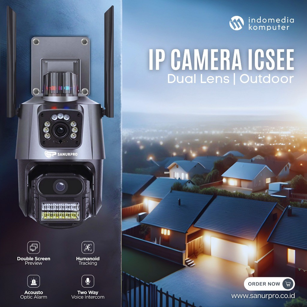 IP CAMERA 3 + 3MP DUAL LENS ICSEE OUTDOOR IP CAMERA 3 + 3MP DUAL LENS ICSEE OUTDOOR