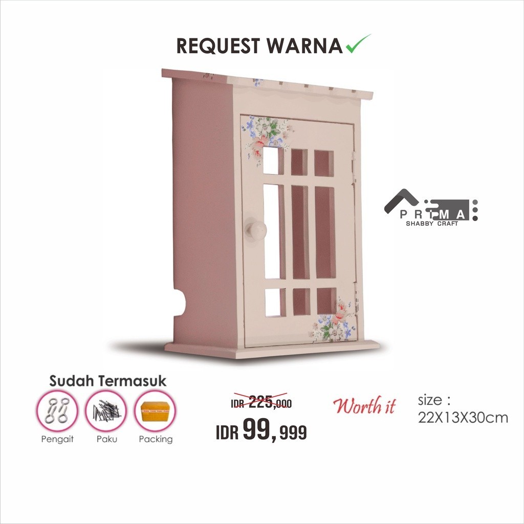 Kotak Rak Tempat Box Listrik Token Meteran Hiasan Pajangan Dekorasi Ruangan Rumah Dinding Shabbychic