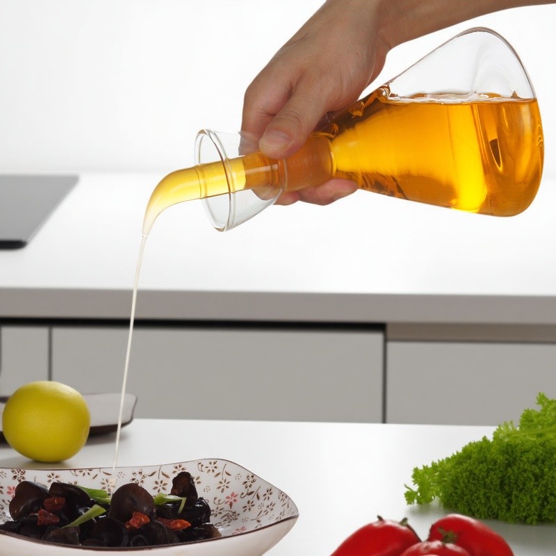 Soy Sauce Seasoning Bottle Olive Oil Sesame Oil Bottles High Borosilicate Glass Pot Glass Oil Pot Ki