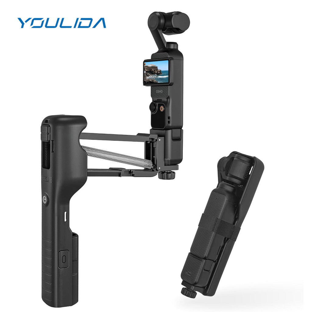 Handheld Stabilizer for DJI Osmo Pocket 3 Handheld Stabilizer Collapsible Z-Axis Shock Absorber Hand