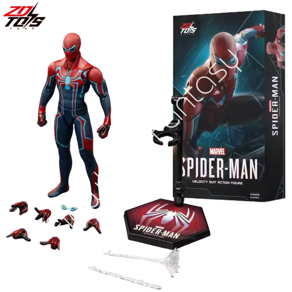 ZD Toys Spiderman Velocity Suit Peter Parker PS4 Original Spider-Man 2 Game ZDToys Collections Actio