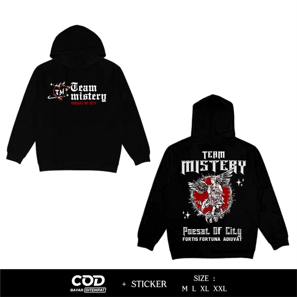 HOODIE NETRAL REFLEKTIF TEAM MISTERY HOODIE DISTRO NETRAL - HOODIE NETRAL MENYALA TEBARU - JAKET HOO