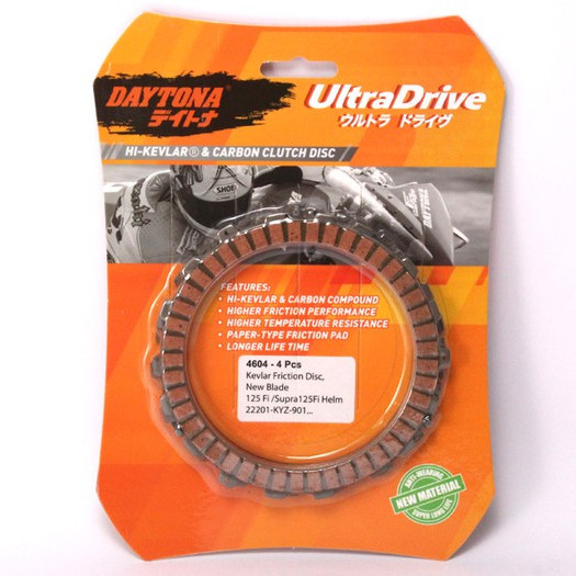 Kampas Kopling Kevlar Daytona New Blade 125 Fi / Supra125Fi Helm in kampas kopling daytona