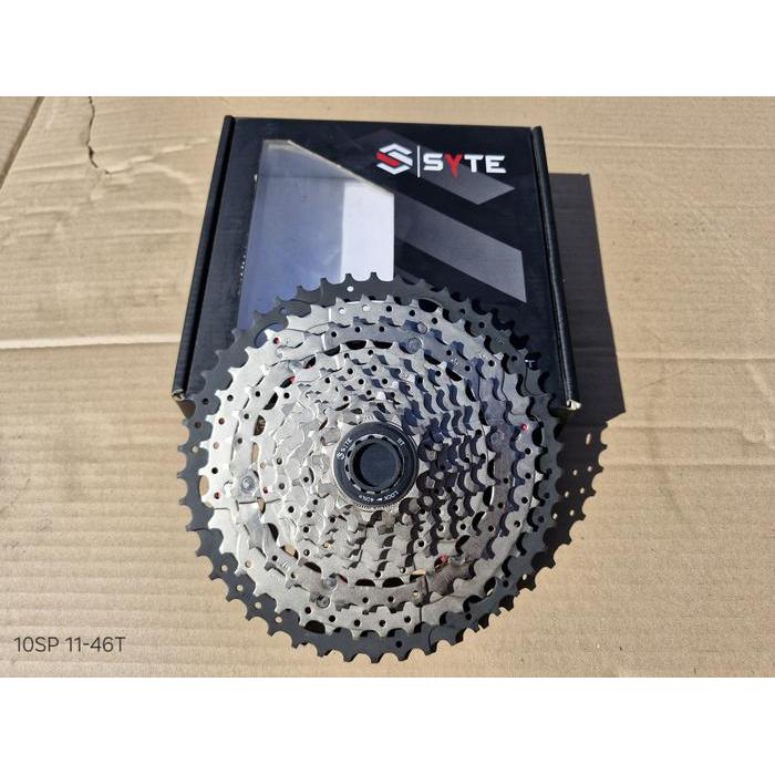 SPROCKET SYTE 10 DAN 11 SPEED 11-50T SLOP CASSETTE ORIGINAL SILVER/GOLD - 10 Speed 11-50T, Silver