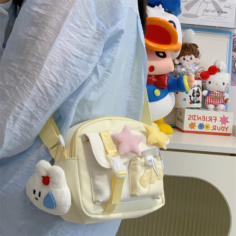 Tas Imut Gaya Jepang Baru untuk Wanita Tas Selempang Sederhana