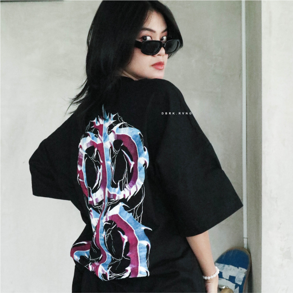 OVERSIZE T-SHIRT DOPE BLACK DBRK RVNG