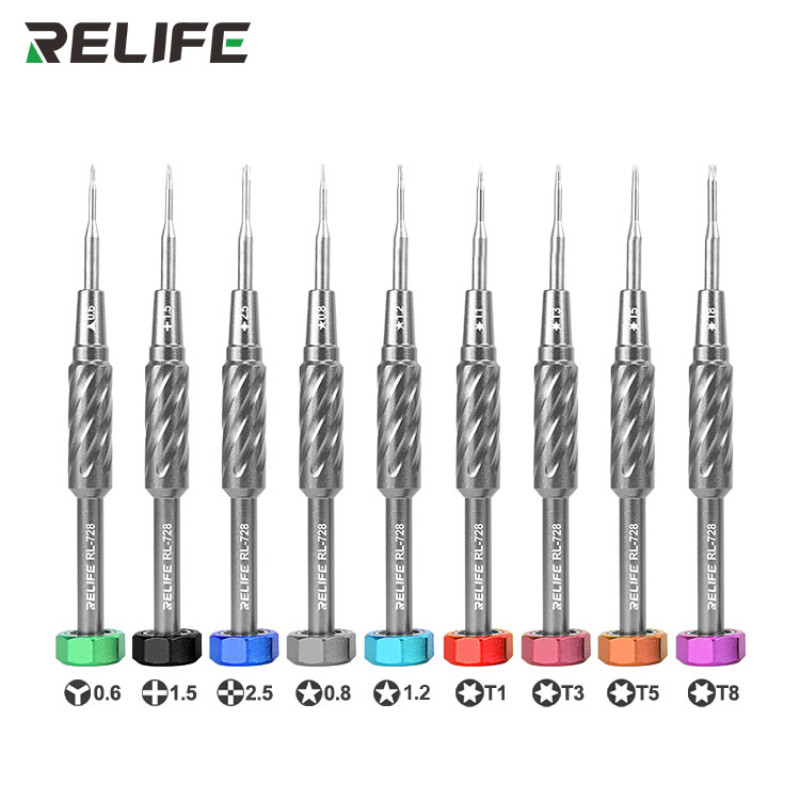 RELIFE RL-728 Set RL-728A RL-728B Mobile Phone Repair Screwdriver Set Strong Magnetic Adsorption S2 