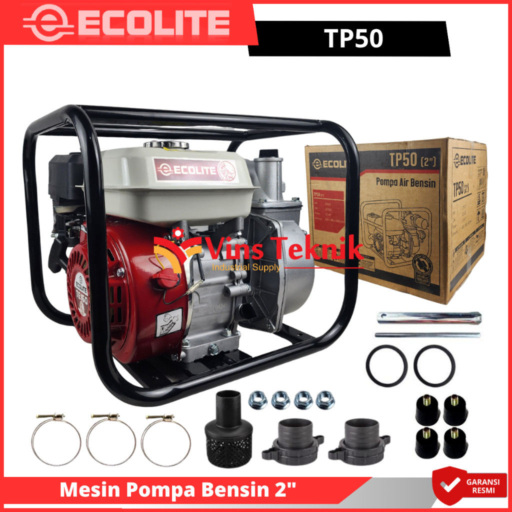 ECOLITE TP50 Mesin Pompa Air Irigasi Waterpump Alkon 2inch Alkon Pompa Air 3 inch TP 50
