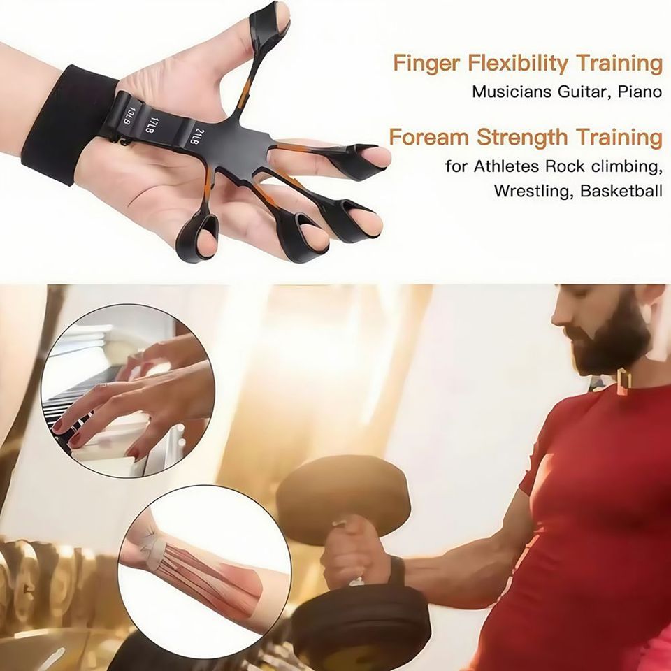 Grip Strength Trainer Forearm Strengthener Finger Stretcher Finger Exerciser Hand Gripper Strength R