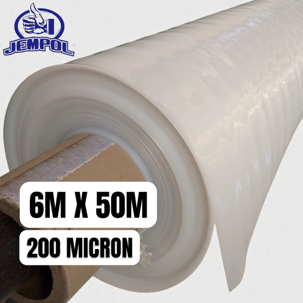 Plastik UV Lebar 6 meter Tebal 200 Mikron Panjang 50 Meter
