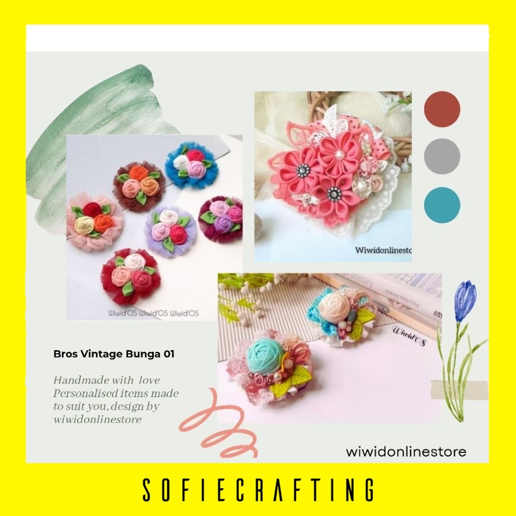 SOFIECRAFTING BROS VINTAGE BUNGA vol.01 BEADWORKS BAHAN CRAFT