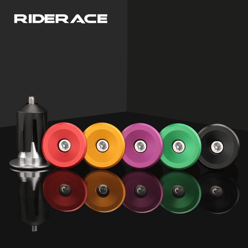 1 Pair Bike Grip Handle Bar End Cap Multicolor Aluminium Alloy BMX MTB Road Bicycle Handle Bar End C