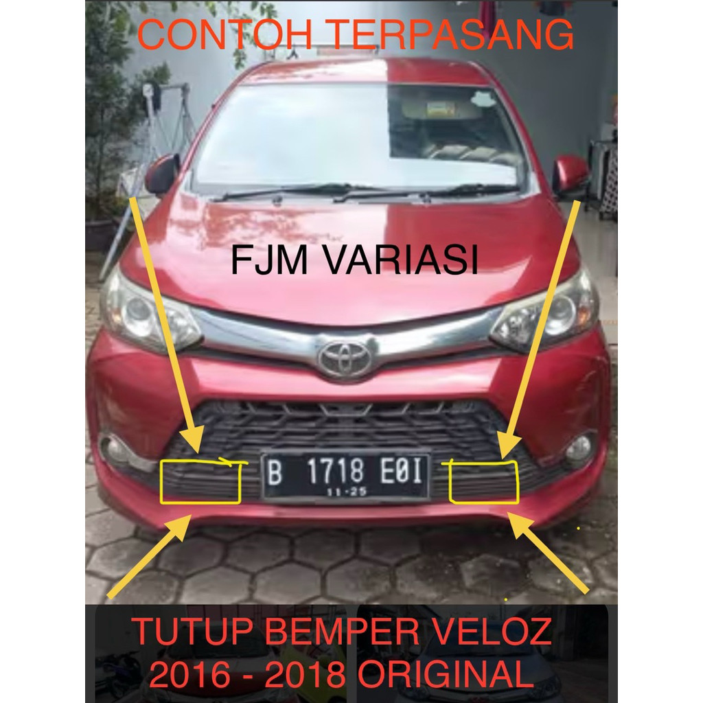 TUTUP BEMPER TOING DEPAN MOBIL TOYOTA AVANZA VELOZ 2015 2016 2017 2018 BAWAAN MOBIL ASLI UNIVERSAL