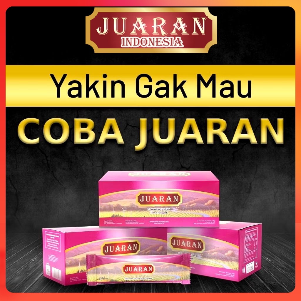 #JUARAN_INDONESIA BISA COD juaran herbal minuman serbuk rasa anggur isi 5 sachet original 100% OBATK
