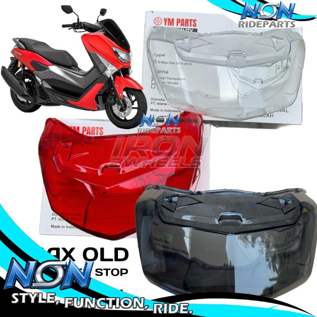 NoiN RideParts -  kaca lampu Stoplamp Nmax Old 2014-2019 kaca Lampu Belakang Nmax Old 2014-2018