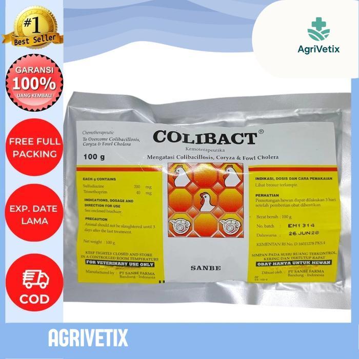 AGRIVETIX - Colibact serbuk 100 gram - Obat Untuk Unggas Ayam dan Babi