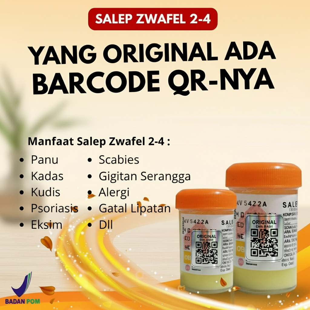 Salep Zwafel 2-4 Original BPOM - Obat Gatal Lipatan Paha Selangkangan Eksim Jamur Kulit Manjur