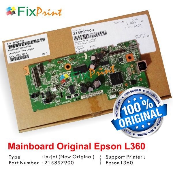 Board Printer Epson L360 Mainboard L 360 Motherboard L-360 New Original