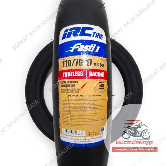 BAN MOTOR IRC Fasti 1 110/70-17 Ban Racing Slick Soft Compound