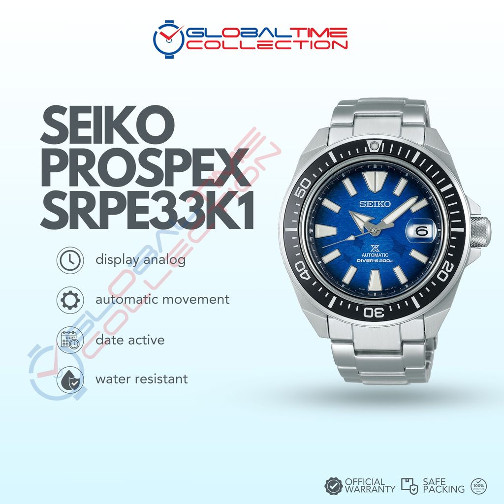 Jam Tangan Pria SEIKO Prospex King Samurai SRPE33K1 Save The Ocean