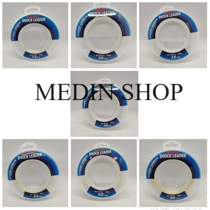 SENAR MAGURO SHOCK LEADER FLUOROCARBON MEDIN SHOP