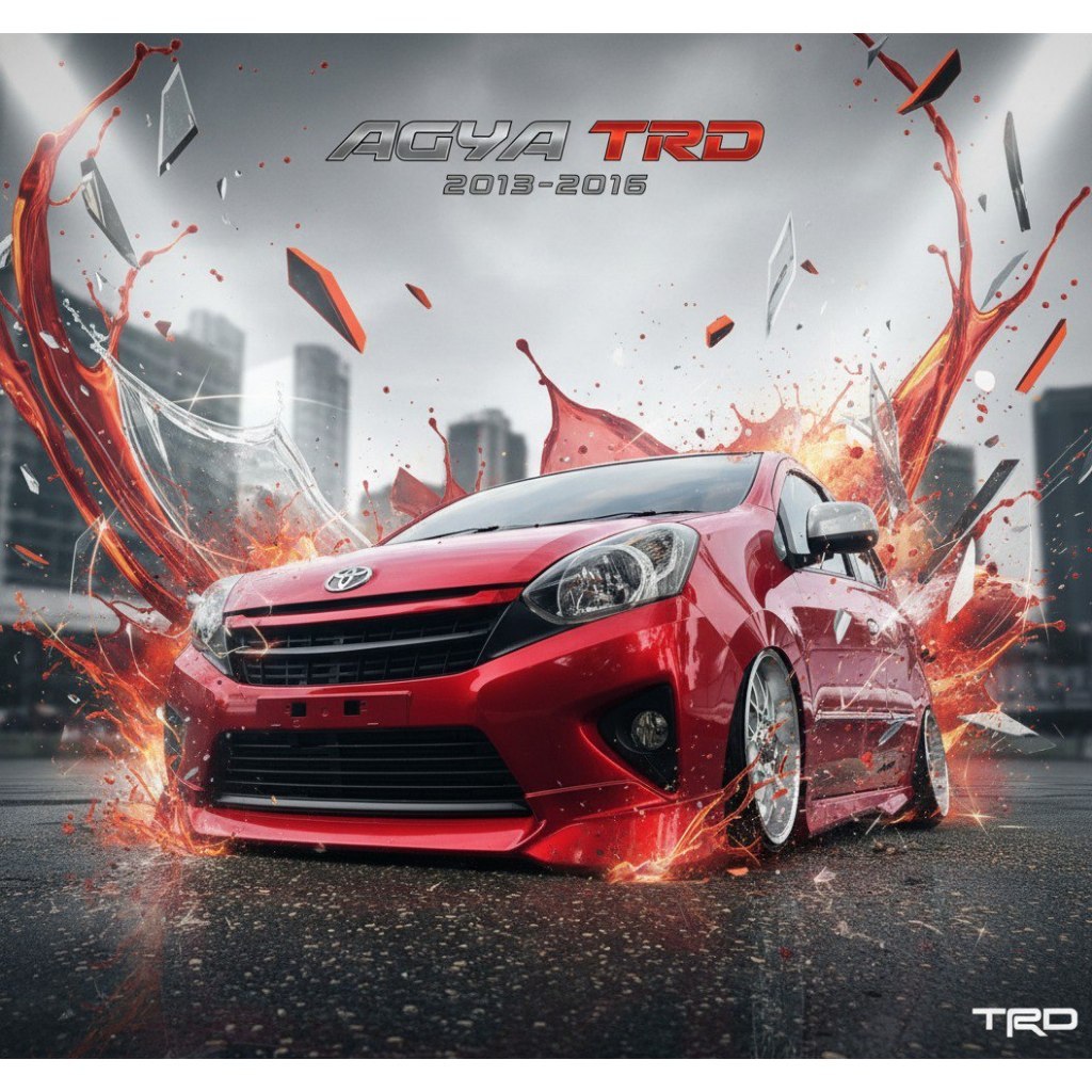 cicilan 0% BODYKIT AGYA TRD 2013 2014 2015 2016 BODY KIT TOYOTA AGYA TRD