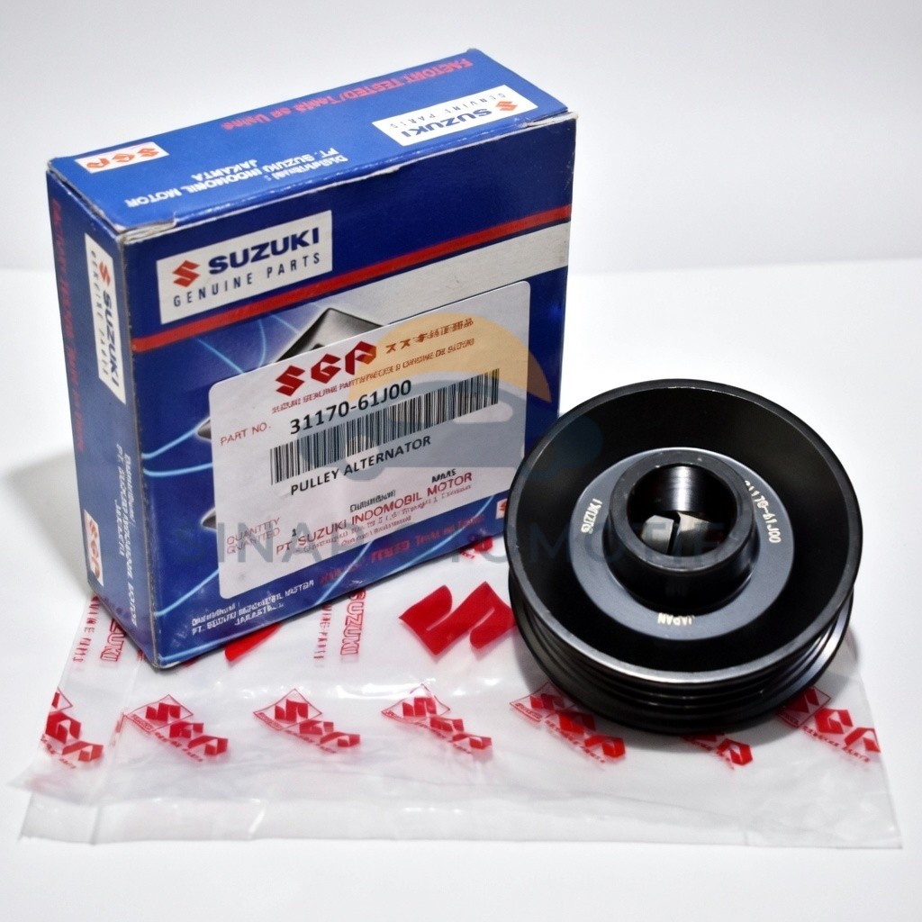 PULLEY / PULLY / PULI ALTERNATOR DINAMO CAS AMPERE SUZUKI APV & FUTURA INJEKSI - 4PK - 31170-61J00