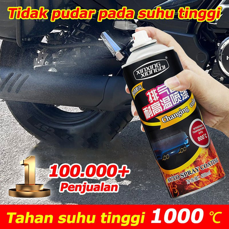 [COD] cat semprot suhu tinggi Tahan suhu tinggi 1000 Celsius Hi Temp Black ANTI PANAS Hitam Doff Cat
