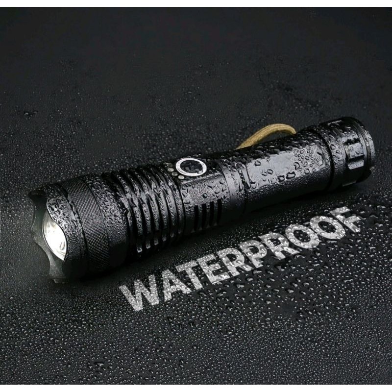 Readysenter XHP50 Paket lengkap LED TACTICAL  200000 lumens Superterang Zoom in out