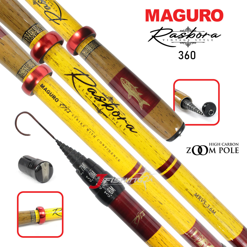 Joran Tegek MAGURO RASBORA | 360 s/d 630 | Zoom Pole | High Carbon