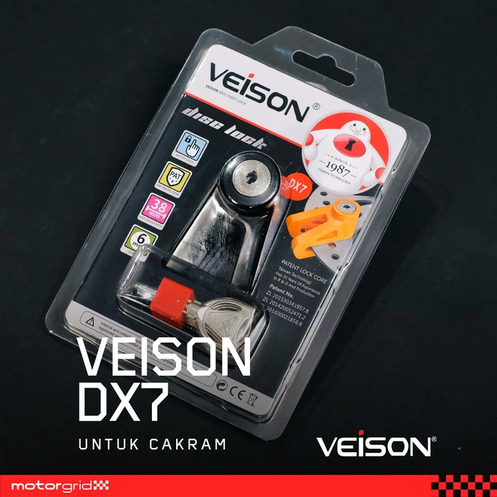 Gembok Cakram Disc VEISON DX7 Original