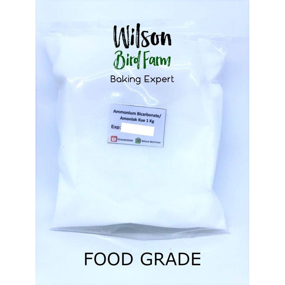 Ammonium Bicarbonate / Amoniak Kue 1 Kg - Food Grade