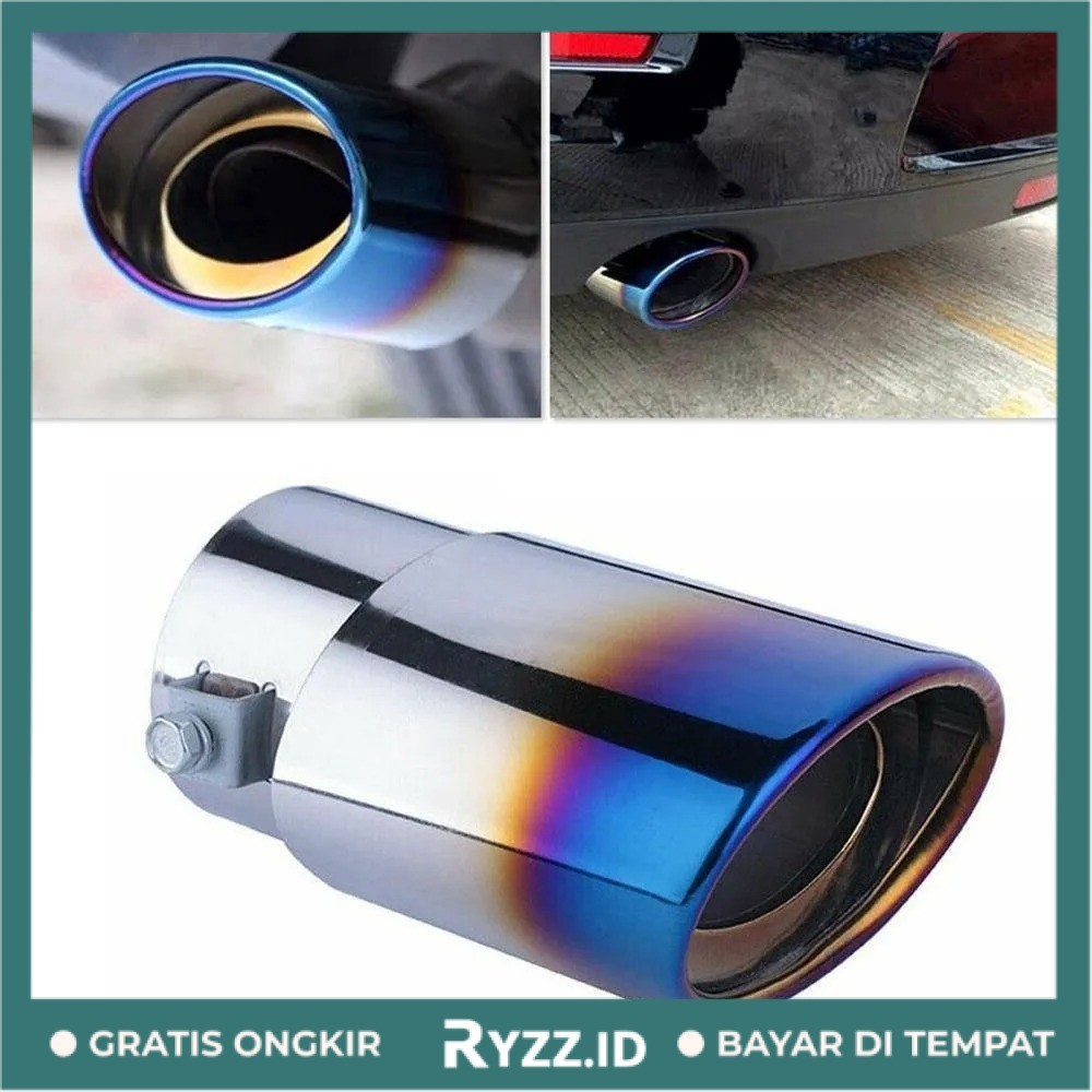 Muffler Knalpot Sambungan Ujung Pipa Knalpot Mobil Racing - Knalpot Mobil Tail pipe ujung knalpot va